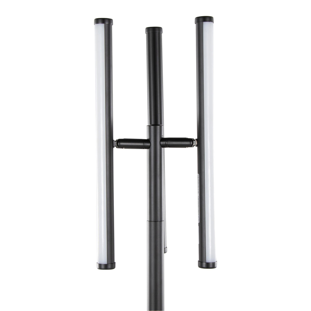 Icicle 65" Swivel Floor Lamp - Black Metal