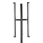 Icicle 65" Swivel Floor Lamp - Black Metal