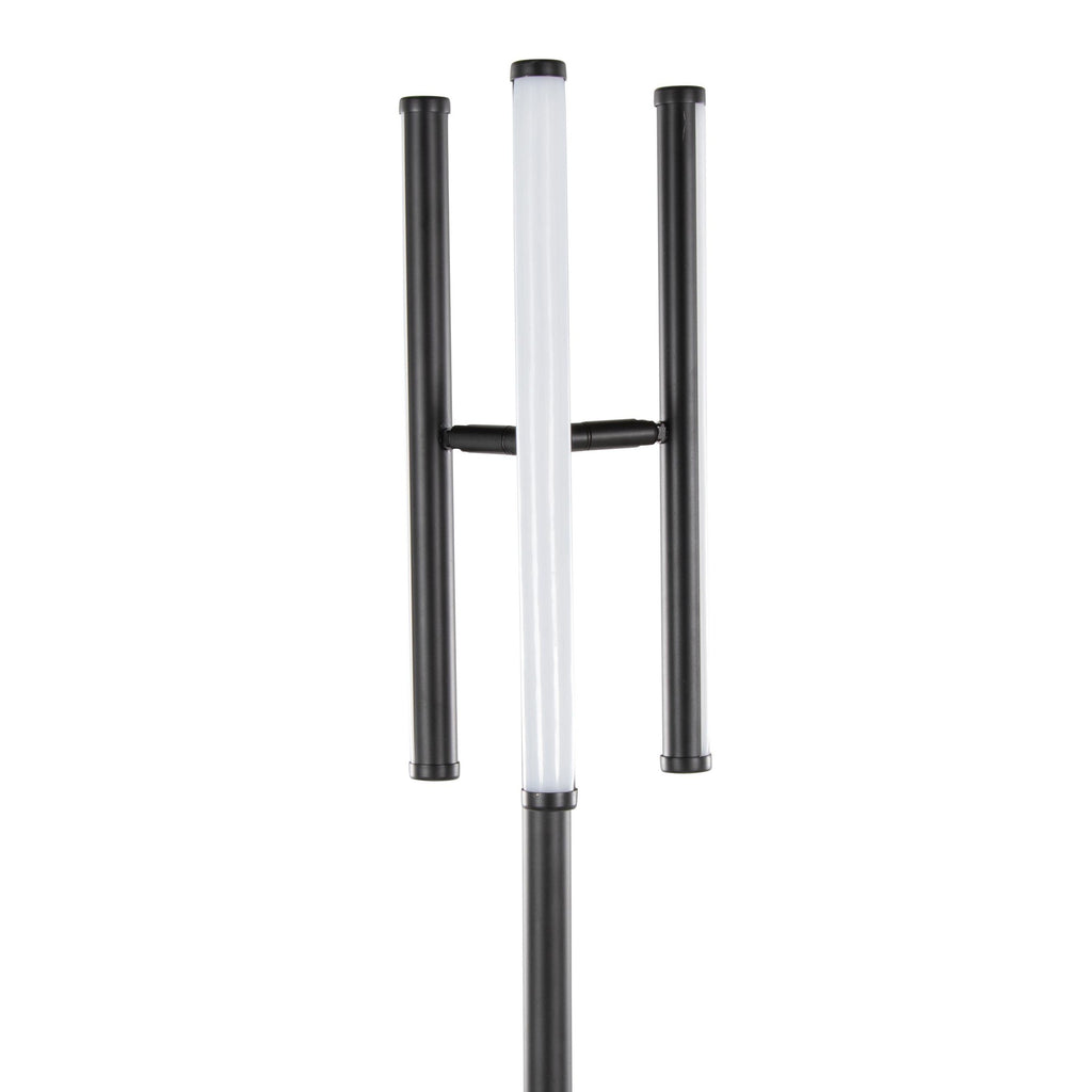 Icicle 65" Swivel Floor Lamp - Black Metal