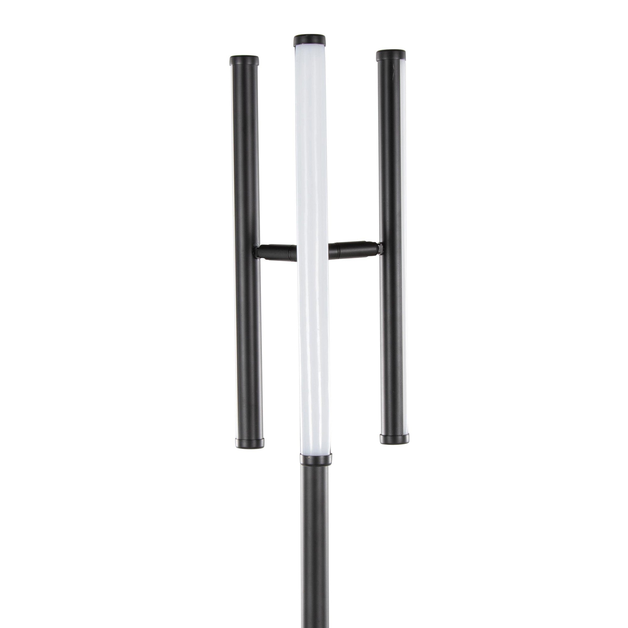 Icicle 65" Swivel Floor Lamp - Black Metal