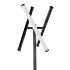 Icicle 65" Swivel Floor Lamp - Black Metal