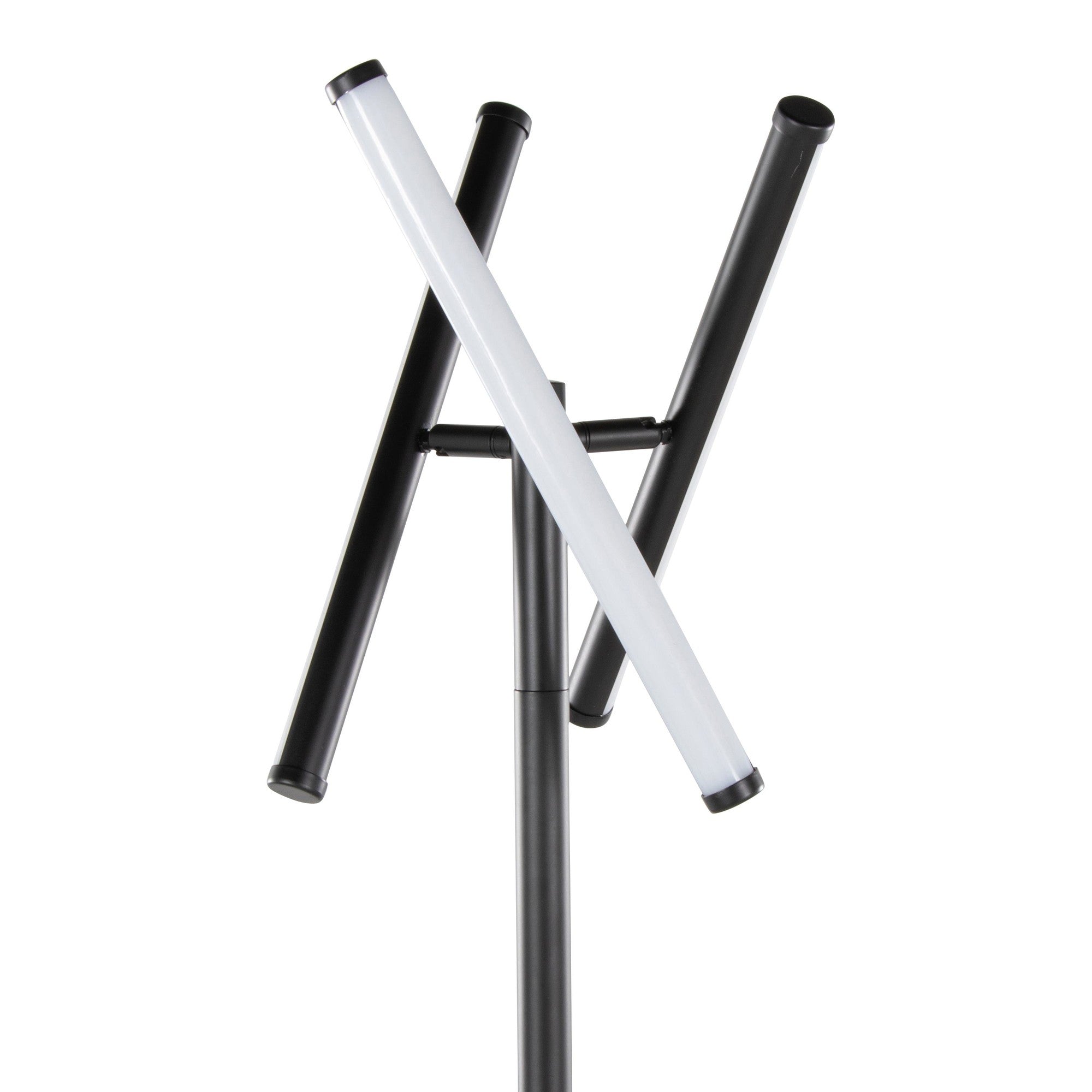Icicle 65" Swivel Floor Lamp - Black Metal