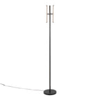 Icicle 65" Swivel Floor Lamp - Black Metal