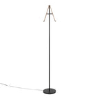 Icicle 65" Swivel Floor Lamp - Black Metal