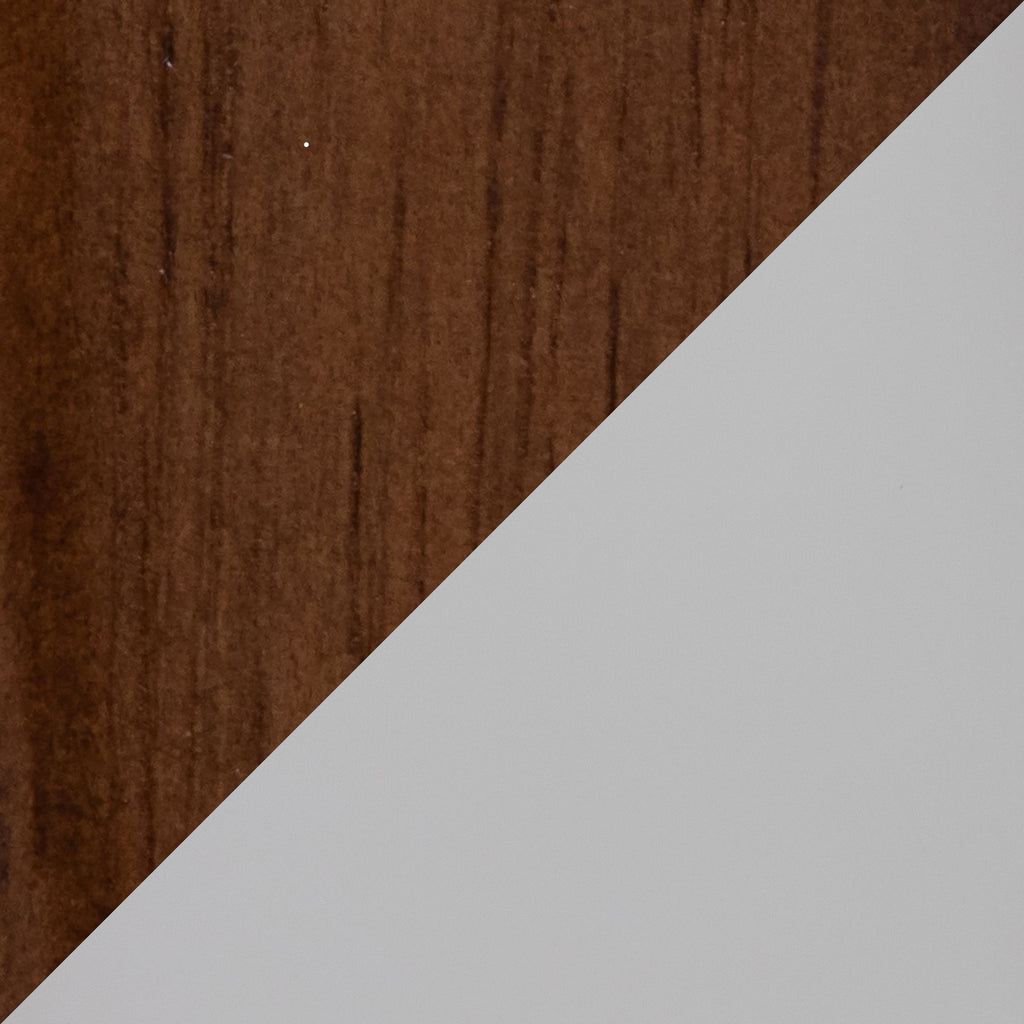 Case Table Lamp - Walnut Wood, Frosted Glass