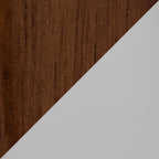 Case Table Lamp - Walnut Wood, Frosted Glass