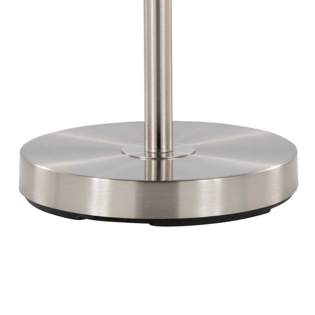 Medusa®  71" Metal Floor Lamp 5 Arm - Brushed Nickel Finish, Multi-colored Glass