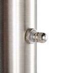 Medusa®  71" Metal Floor Lamp 5 Arm - Brushed Nickel Finish, White Glass