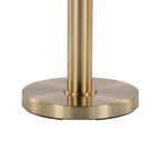 Trophy 62" Floor Lamp - Gold Metal, White Linen