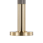 Trophy 27" Table Lamp - Gold Metal, White Linen