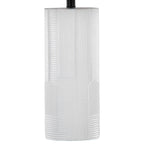 Petra 26" Polyresin Table Lamp - Set of 2 - Cream Polyresin, Black Metal, Black Linen