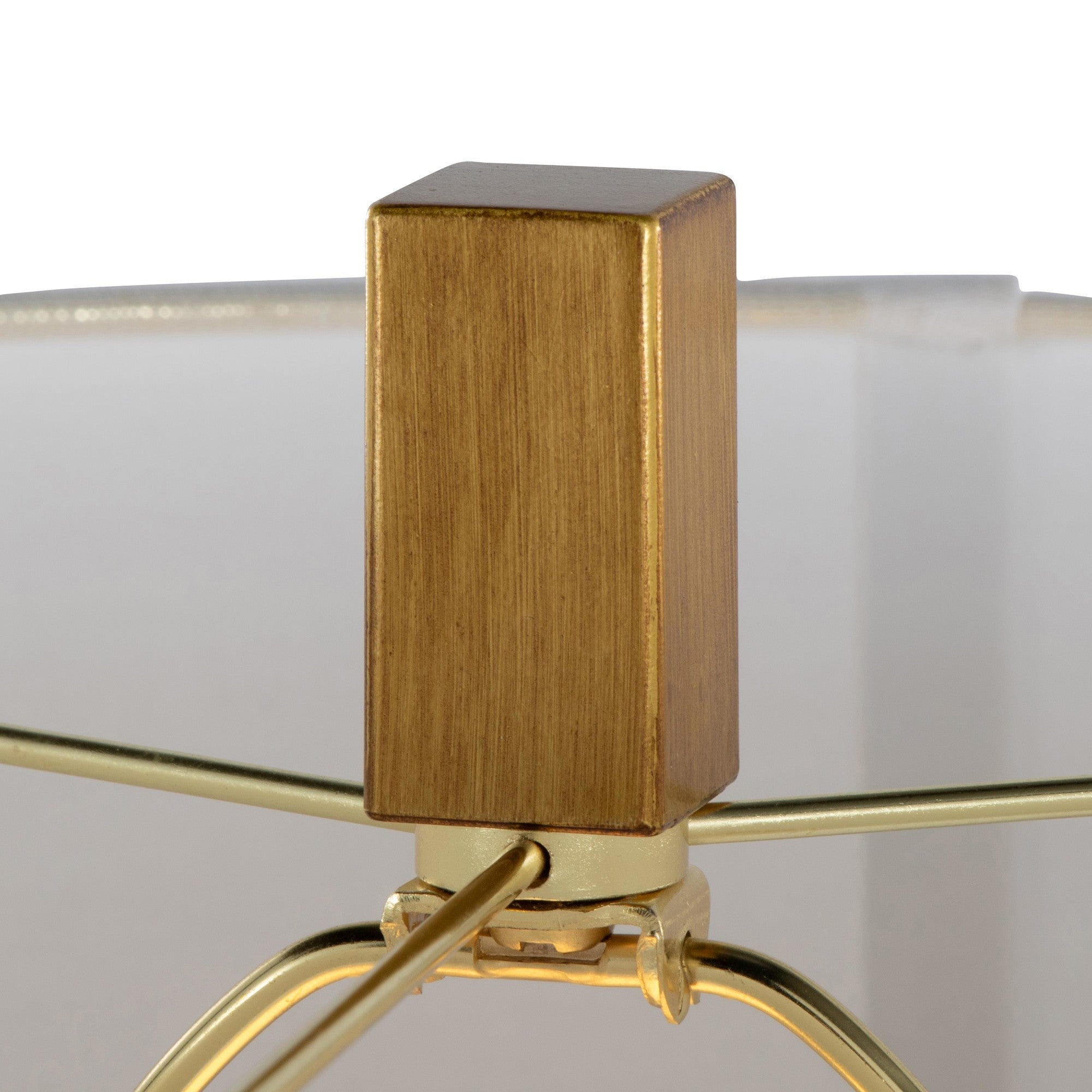 Pompeii 29" Polyresin Table Lamp - Gold Poyresin, White Linen