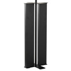 Cosmo 28" Metal Table Lamp - Black Metal, White Linen