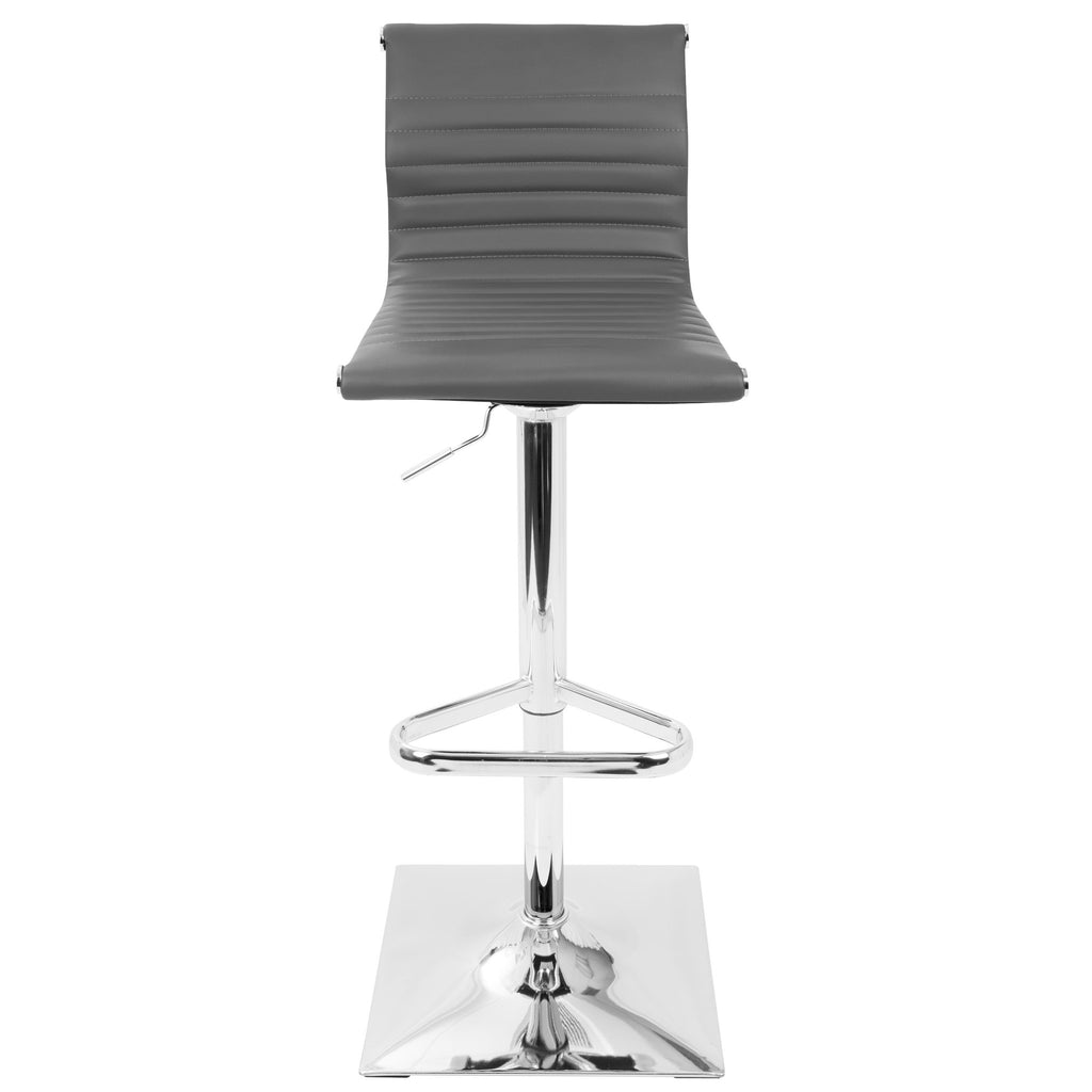 Masters Adjustable Barstool - Chrome, Grey PU