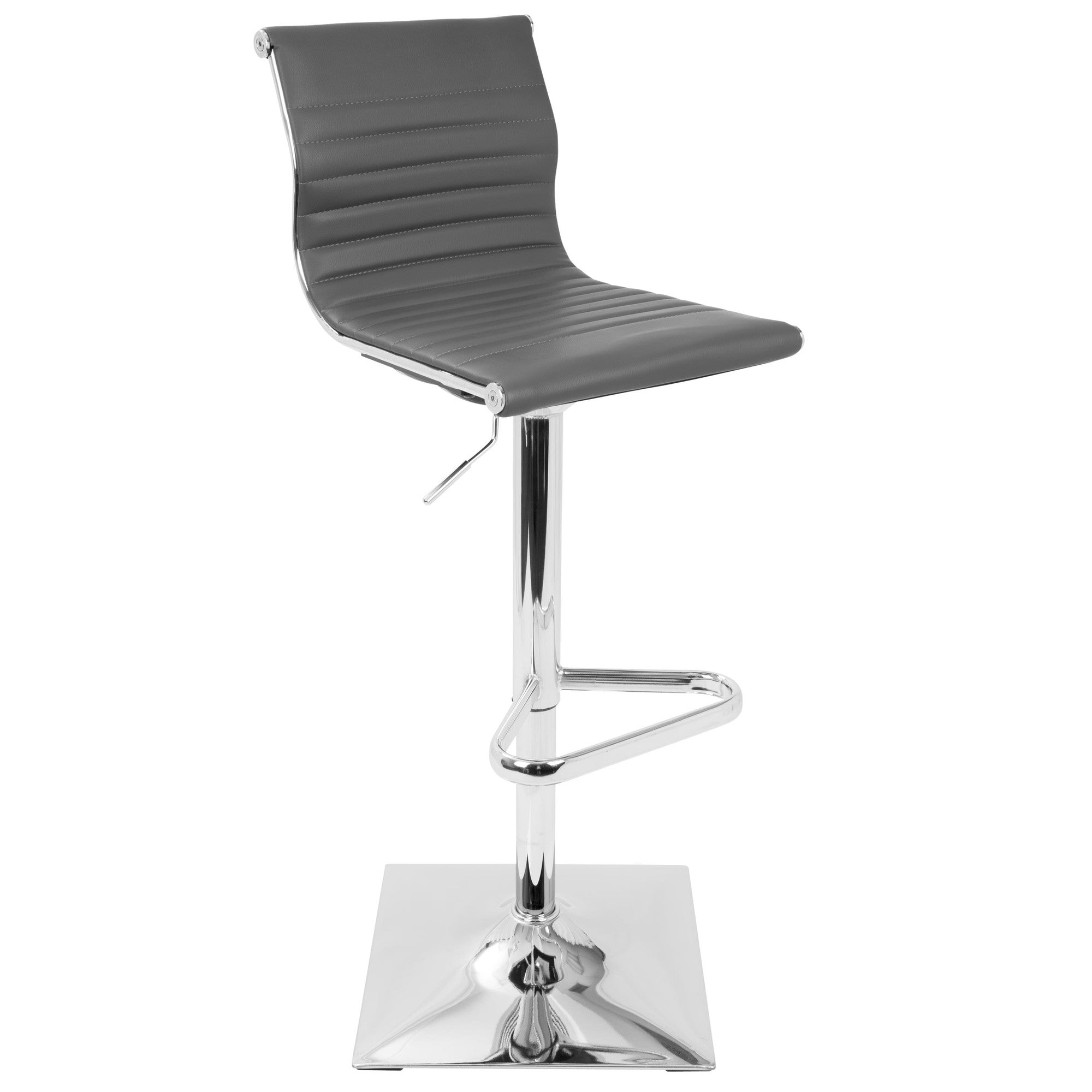 Masters Adjustable Barstool - Chrome, Grey PU