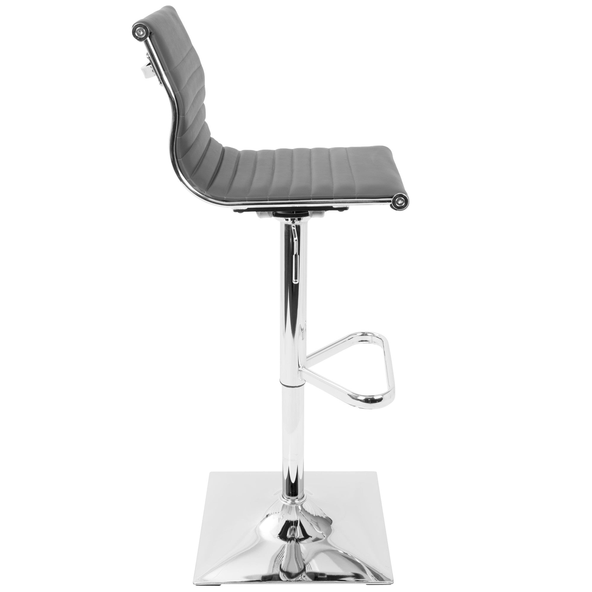 Masters Adjustable Barstool - Chrome, Grey PU