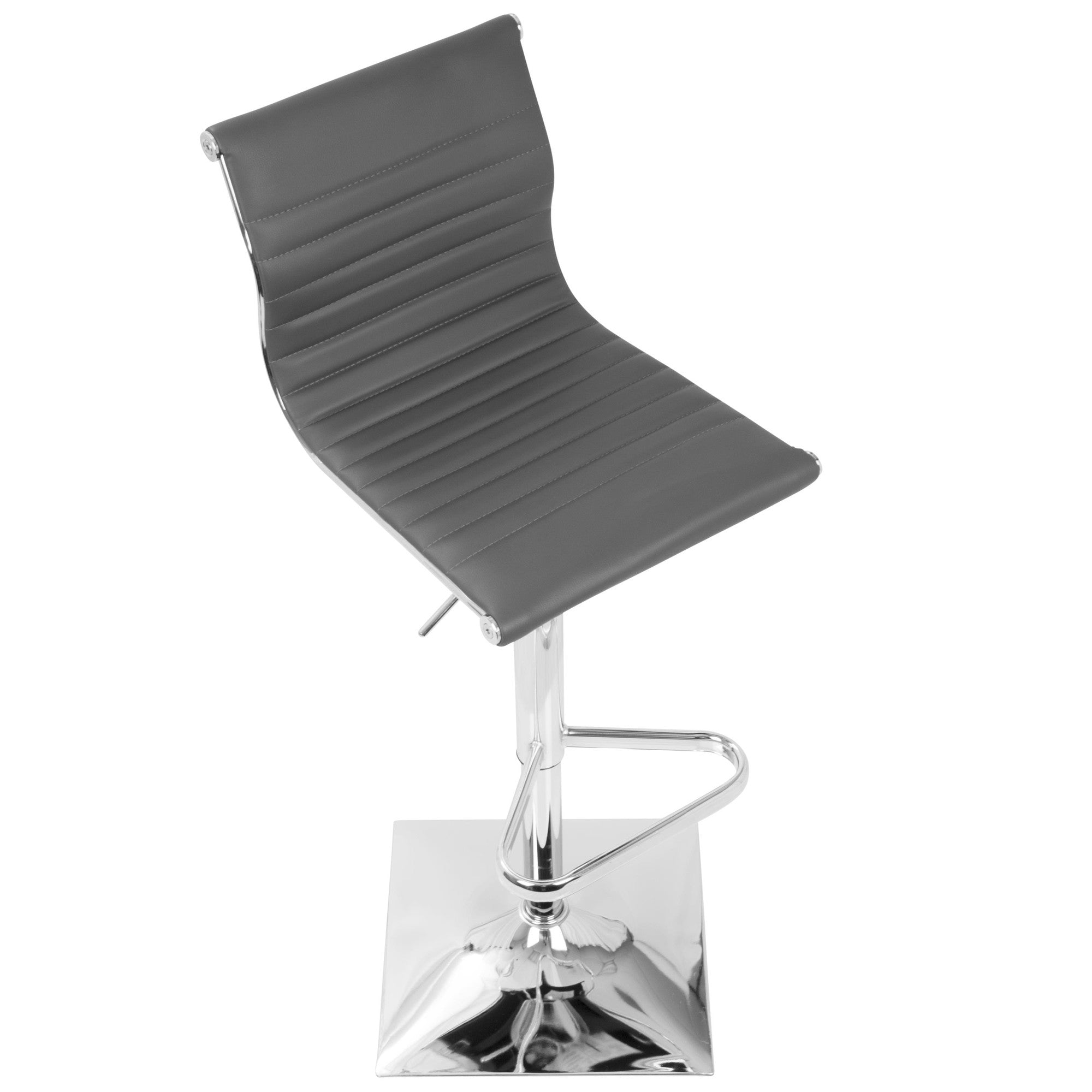 Masters Adjustable Barstool - Chrome, Grey PU