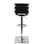 Masters Adjustable Barstool - Chrome, White PU