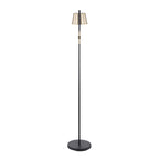 Metric Floor Lamp - Black Metal, Antique Brass