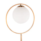 Moon Floor Lamp - Gold Metal, Frosted Glass