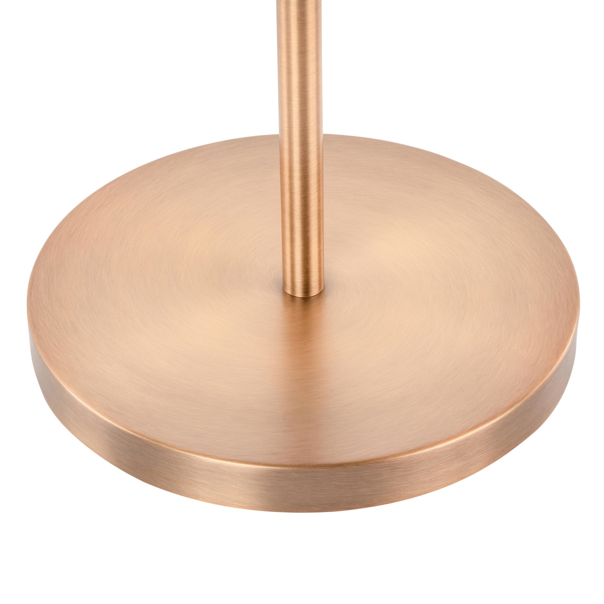 Moon Floor Lamp - Gold Metal, Frosted Glass