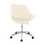 Fabrico Office Chair - Chrome Metal, Cream PU