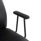 Fredrick Office Chair - Black Metal, Black PU