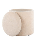 Tahoe 18" Ottoman - Beige Wool