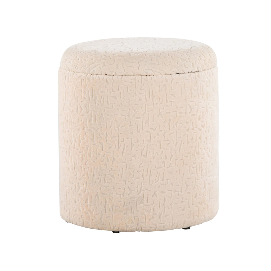Tahoe 18" Ottoman - Beige Wool