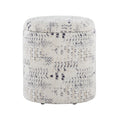 Tahoe 18" Aztec Ottoman - Ivory Cotton