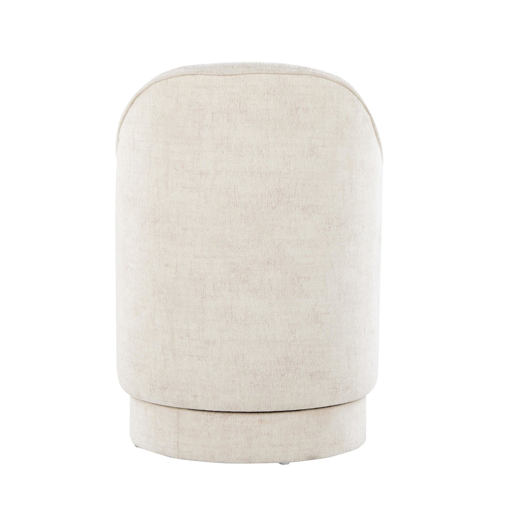 Marla 18" Upholstered Vanity Stool - Cream Fabric