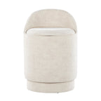 Marla 18" Upholstered Vanity Stool - Cream Fabric