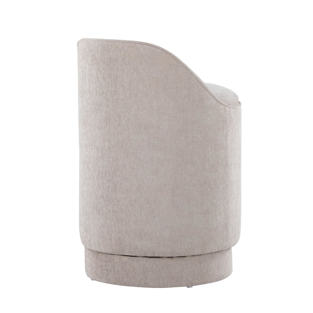 Marla 18" Upholstered Vanity Stool - Grey Fabric
