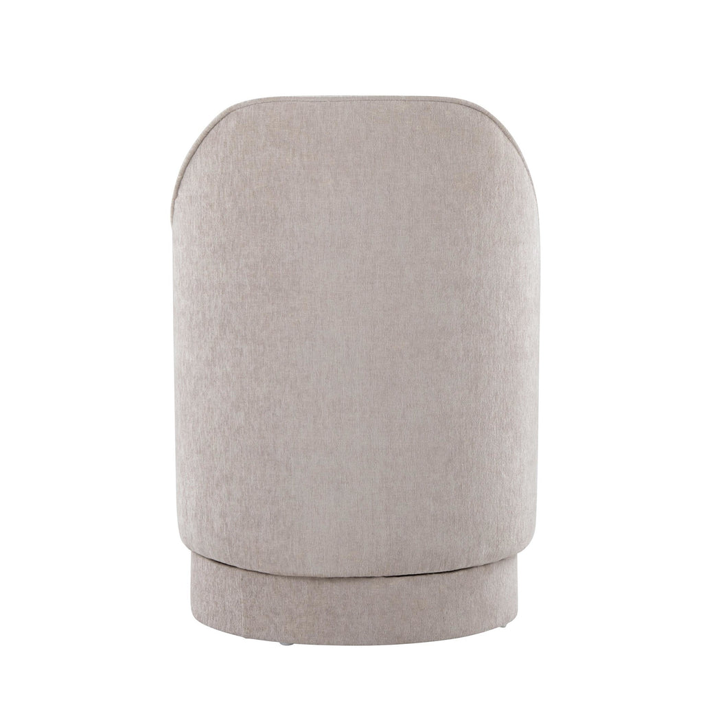 Marla 18" Upholstered Vanity Stool - Grey Fabric
