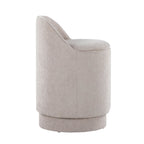 Marla 18" Upholstered Vanity Stool - Grey Fabric