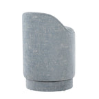 Marla 18" Upholstered Vanity Stool - Light Blue Fabric