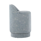 Marla 18" Upholstered Vanity Stool - Light Blue Fabric