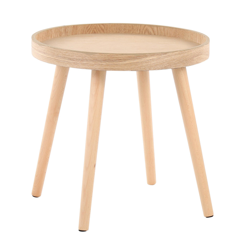 Pebble Side Table Set - Natural Wood