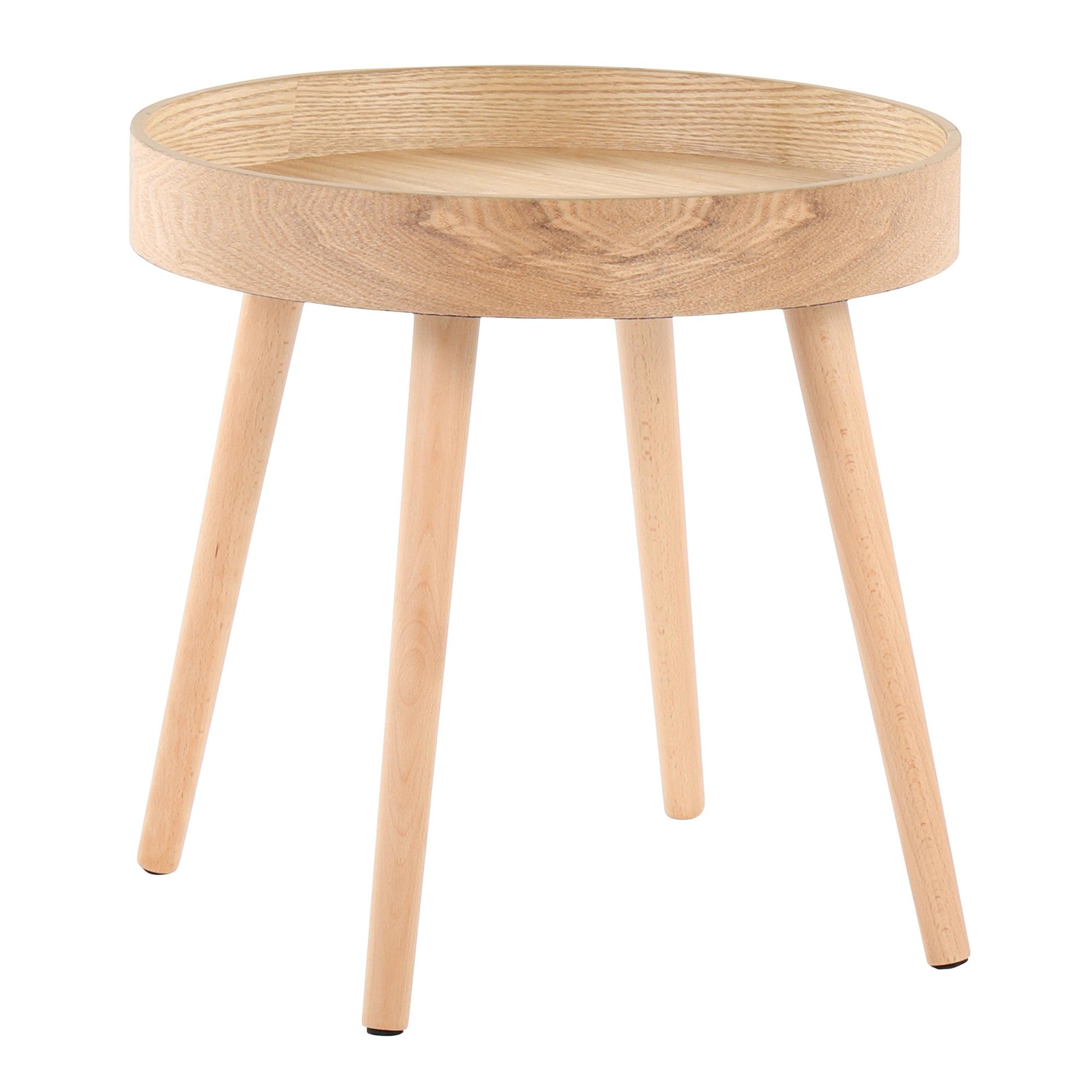 Pebble Side Table Set - Natural Wood