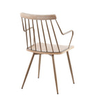 Preston Chair - Antique Copper Metal, Whitewashed Wood