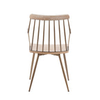 Preston Chair - Antique Copper Metal, Whitewashed Wood