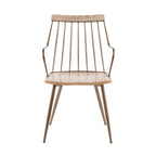 Preston Chair - Antique Copper Metal, Whitewashed Wood