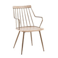 Preston Chair - Antique Copper Metal, Whitewashed Wood