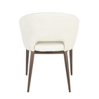Renee Chair - Copper Metal, Cream Velvet