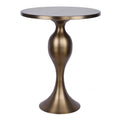 Ashland 24" Metal Accent Table - Matte Golden Bronze