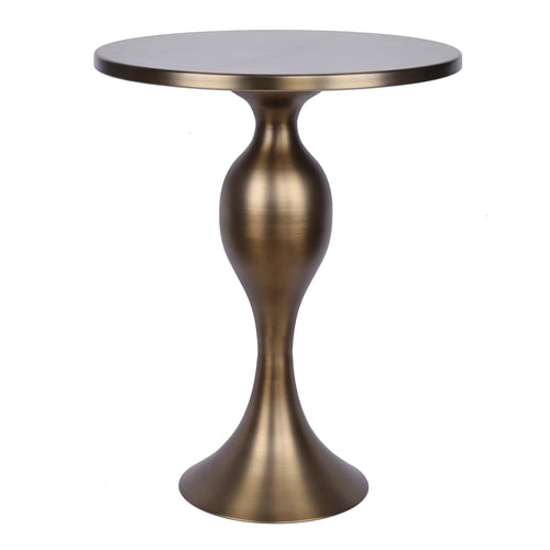 Ashland 24" Metal Accent Table - Matte Golden Bronze
