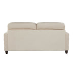 Willow Upholstered 80" Sofa - Espresso Wood, Sand Fabric