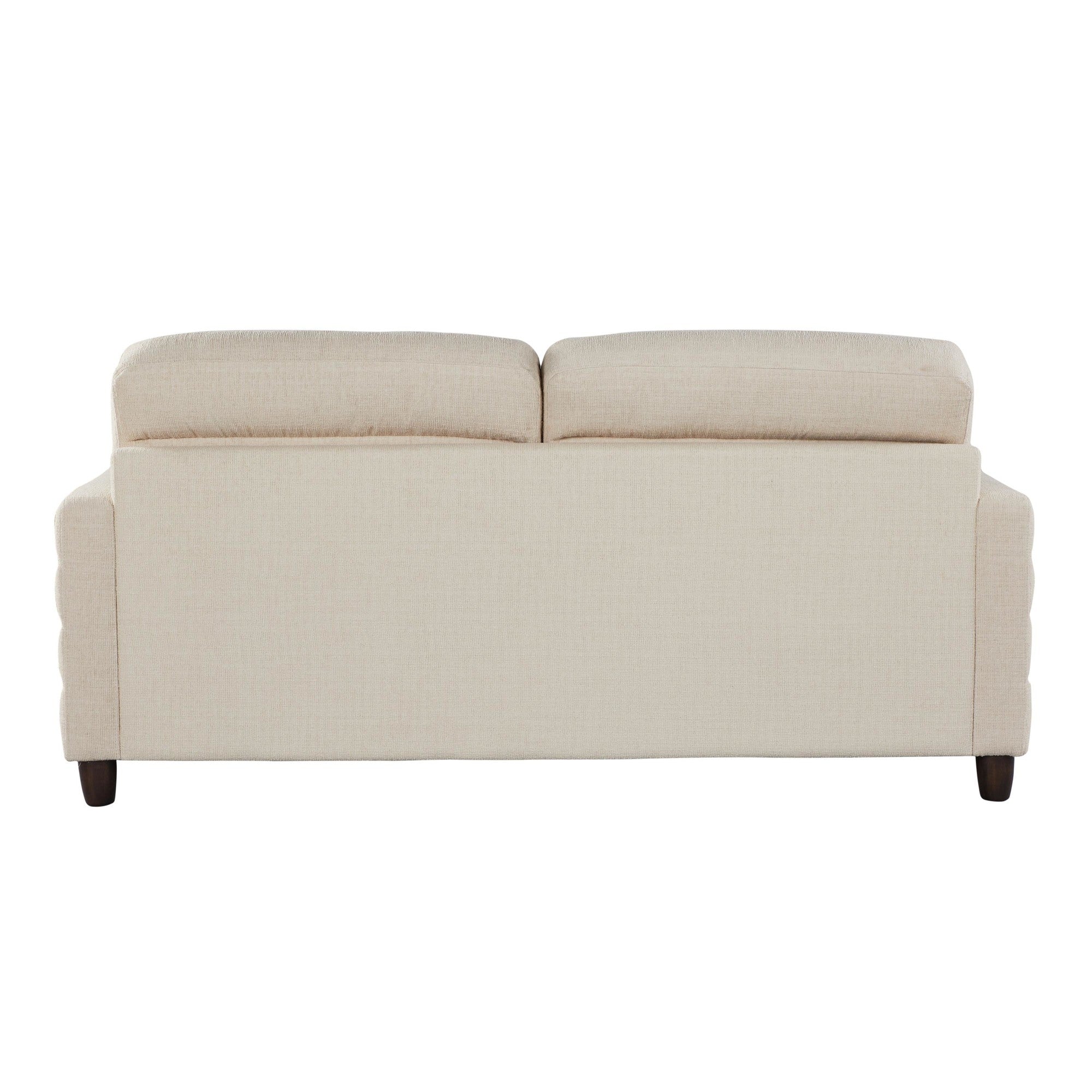 Willow Upholstered 80" Sofa - Espresso Wood, Sand Fabric