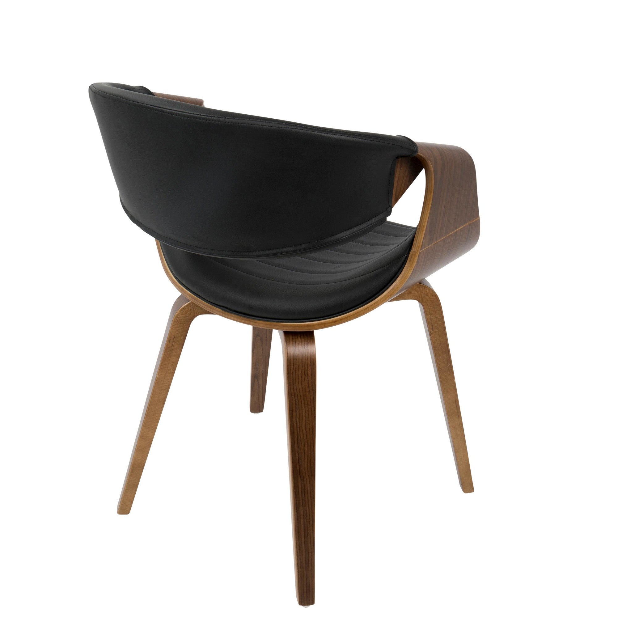 Symphony Chair - Walnut Wood, Black PU