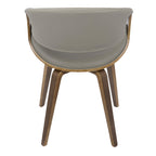 Symphony Chair - Walnut Wood, Pewter Grey PU